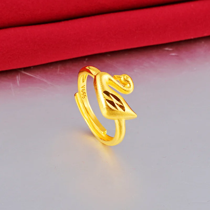 2020 Новое этническое обручальное кольцо лебедя для женщин регулируемое открытие