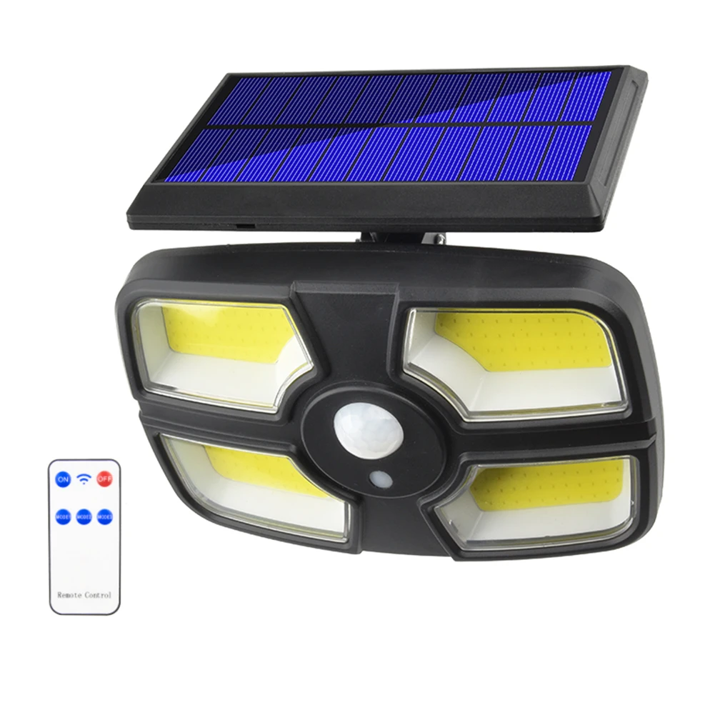 

Наружный светодиодный солнечный светильник 208COB с датчиком движения, садовый настсветильник ильник, солнечная панель, освесветильник для с...