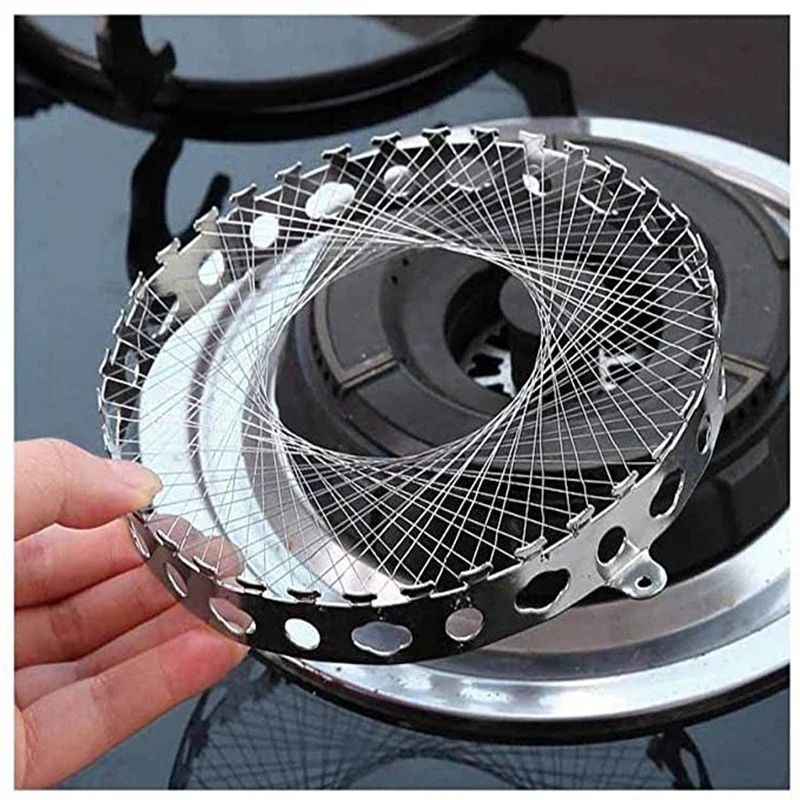 Ветрозащитный круглая сетка газовая плита фонарь сетчатых Корзин из подставка