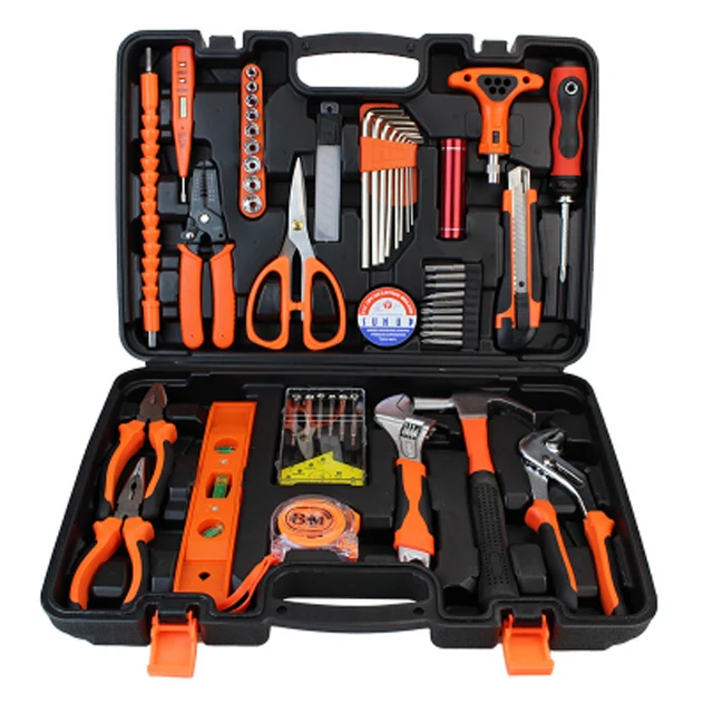 

Dual use small sample set toolbox carbon steel car portable hardware kit