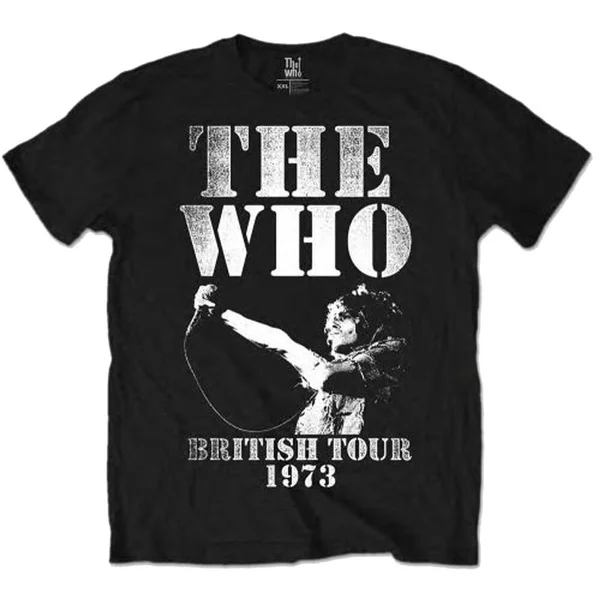 

Лицензированная Мужская футболка с Роджером далтрей рок The Who Live Tour 1973
