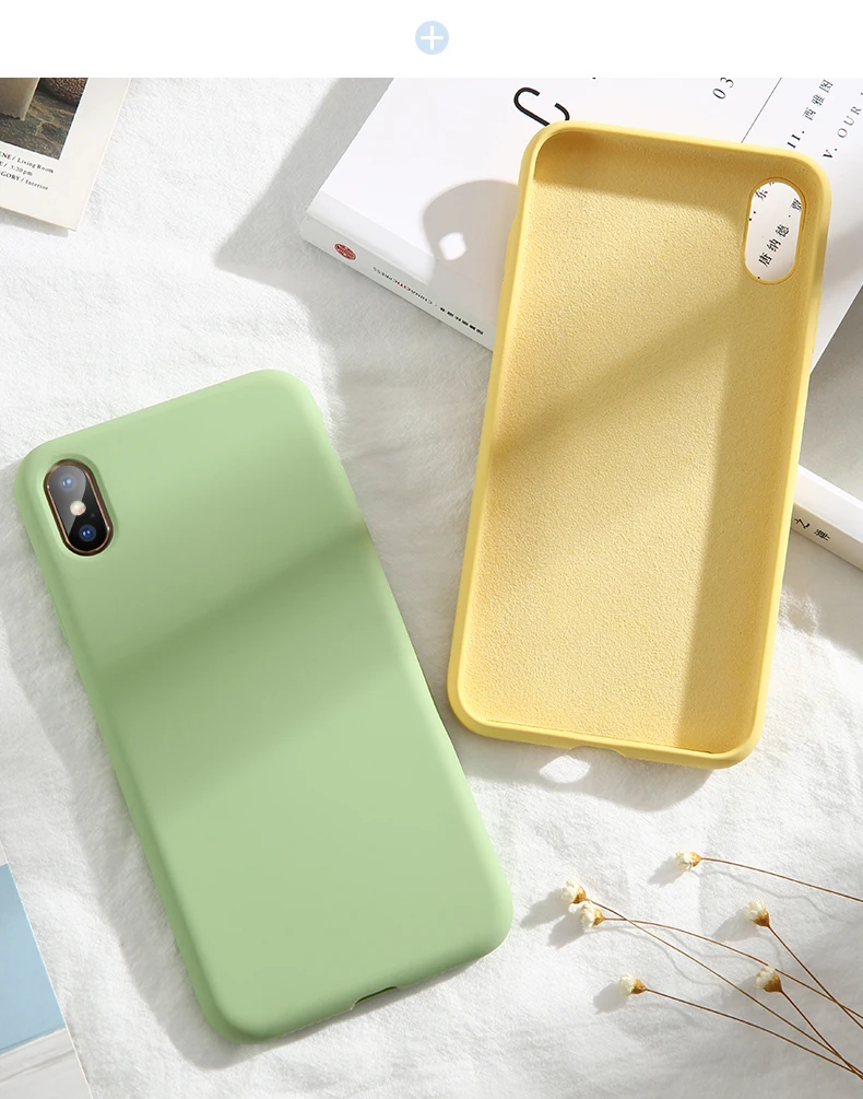 Официальный жидкий силиконовый чехол для iPhone X XS MAX XR 7 8 6 6S Plus мягкий гелевый резиновый противоударный чехол Полный защитный чехол