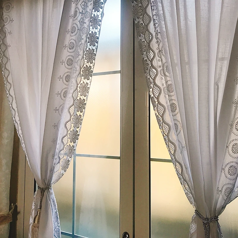 Французская романтическая принцесса каркасная хлопковая нить вышитая кружевная