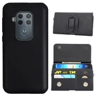 ITien ТПУ силиконовый защитный прочный деловой кожаный чехол с зажимом чехол для телефона Motorola One Zoom Чехол-бумажник Футляр кожаный