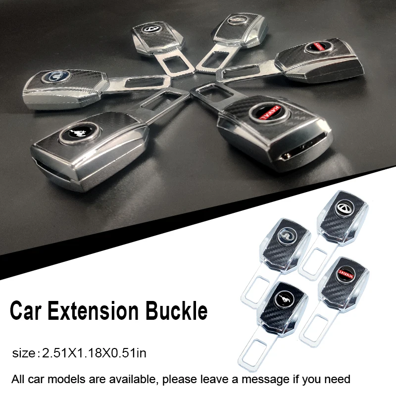 

1pcs Car Black Seat Belt Extension Buckle Metal for Boxster Cayman Panamera Cayenne Macan Automotive Goods Car Accessories