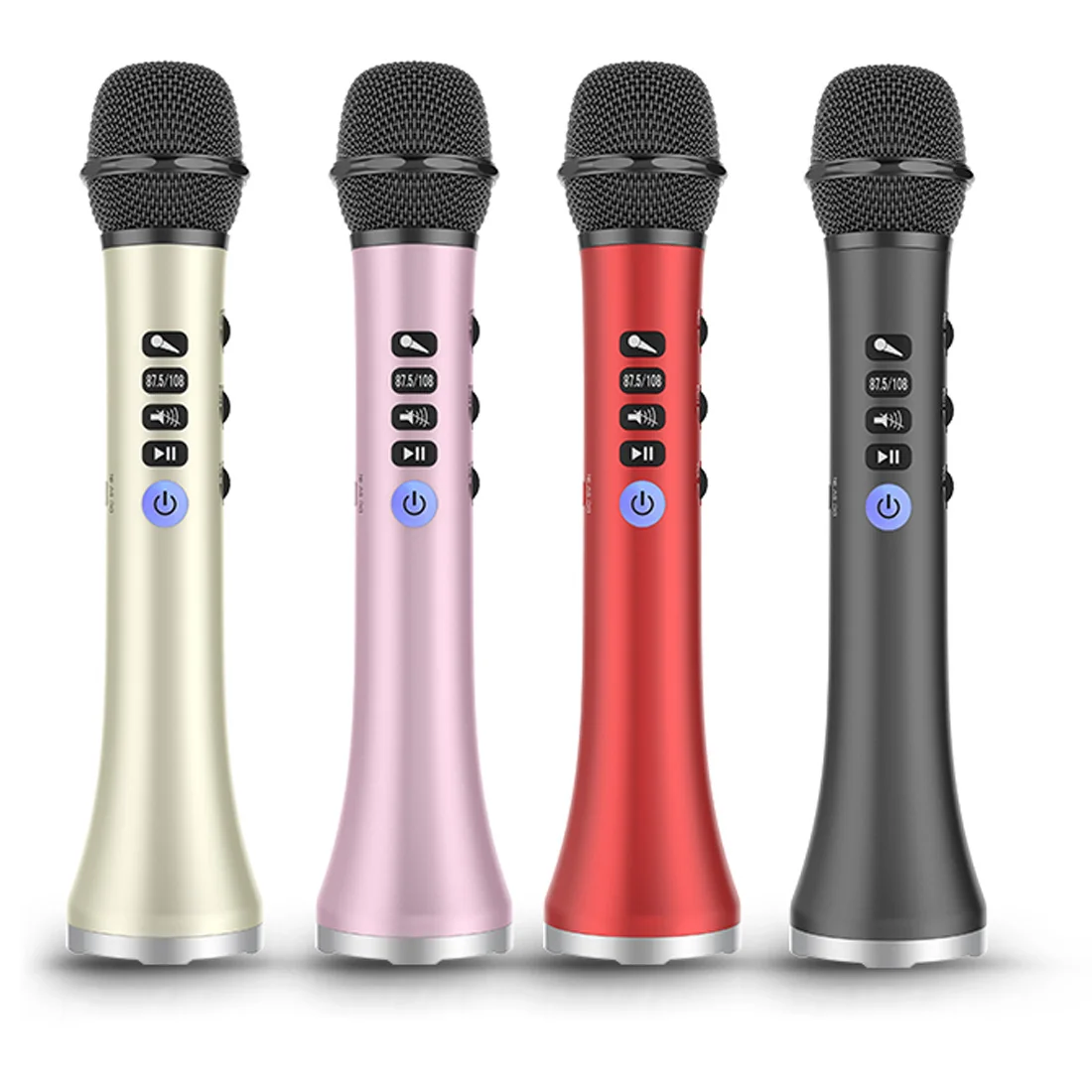 Беспроводной Bluetooth микрофон L698 караоке ручной с FM одной кнопкой для устранения