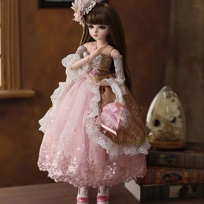 BJD кукла 1/3 BJD силиконовые детские куклы 60 см шарнирная кукла принцесса кукла реалистичный шар мягкие игрушки для девочек подарок с наряд