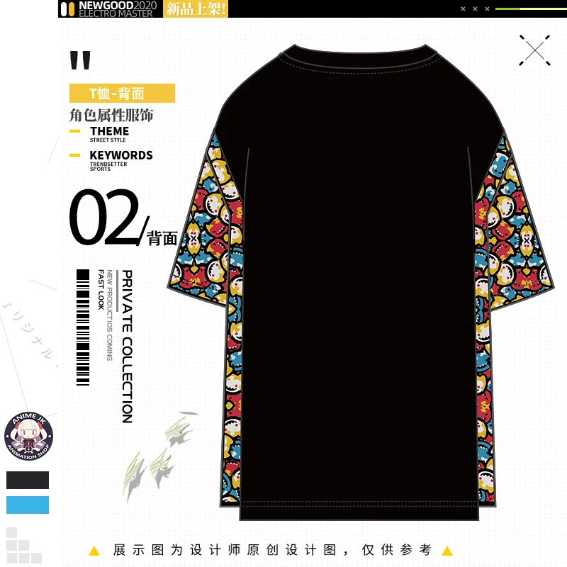 

Anime SK EIGHT SK8 the Infinity MIYA Fashion Short Sleeve T-shirt Tee Round Collar Student Casual Summer Men Women Loose Tops