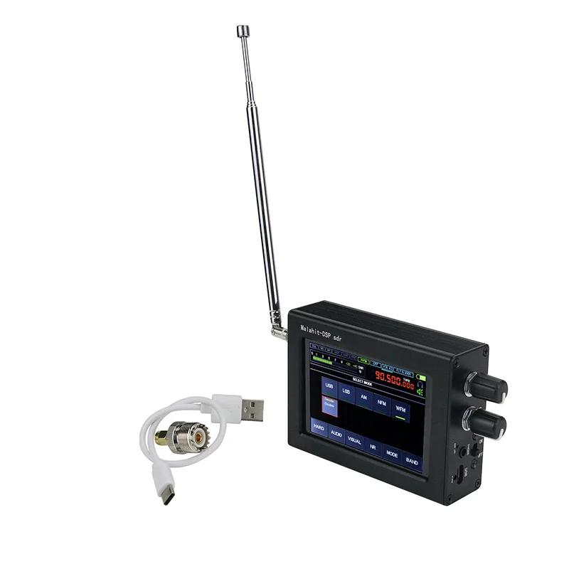 

New 50KHz-2GHz Malachite SDR Radio DSP SDR Receiver With 3.5" Touch Screen Built-in Battery Antenna Include