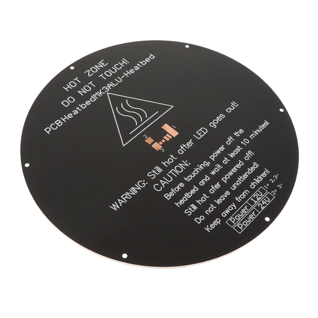 Алюминиевая нагревательная печатная плата 12 В 24 термопласт 220*220*3 мм для 3D