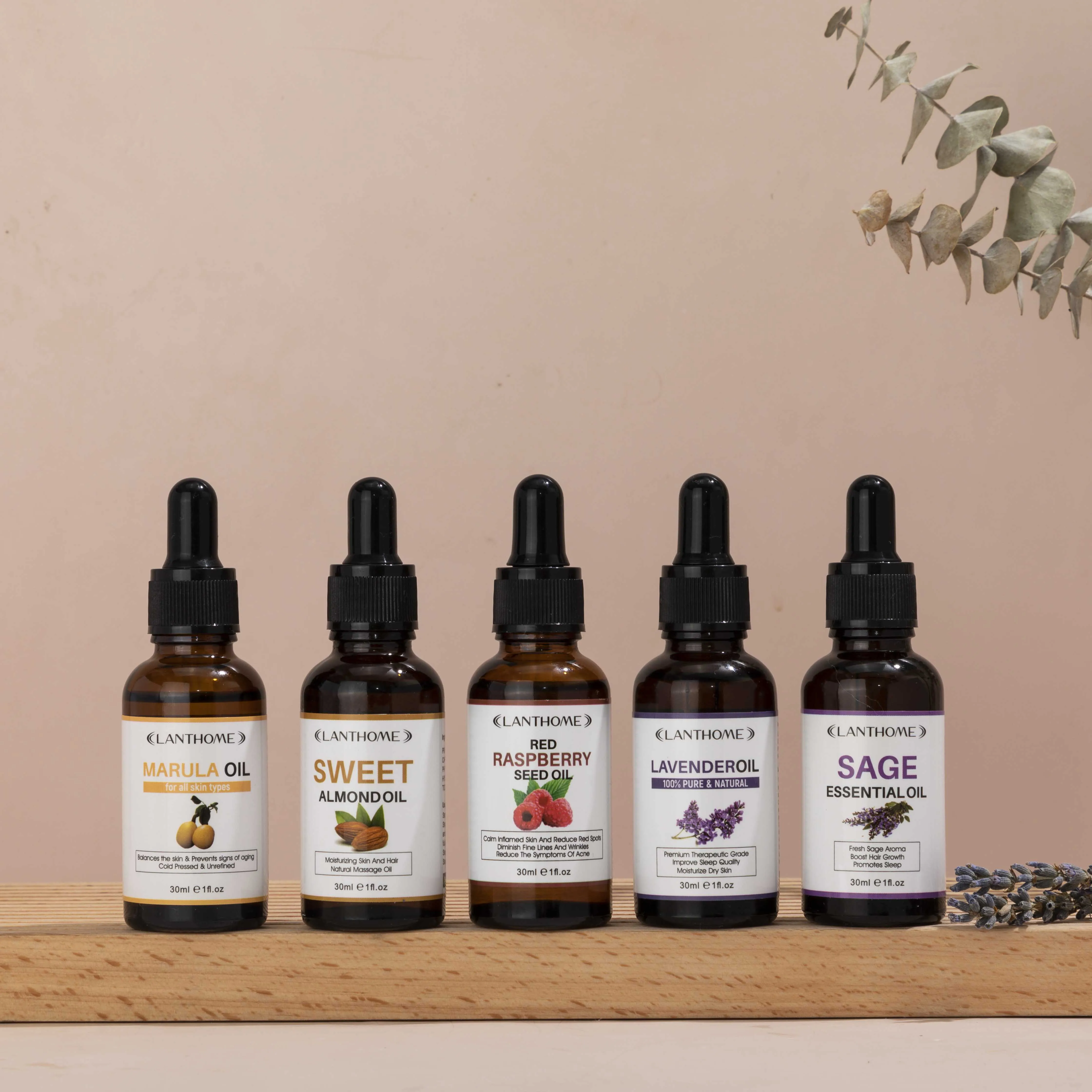 Эфирное масло шалфея лаванды Марулы сладкого миндаля увлажняющее