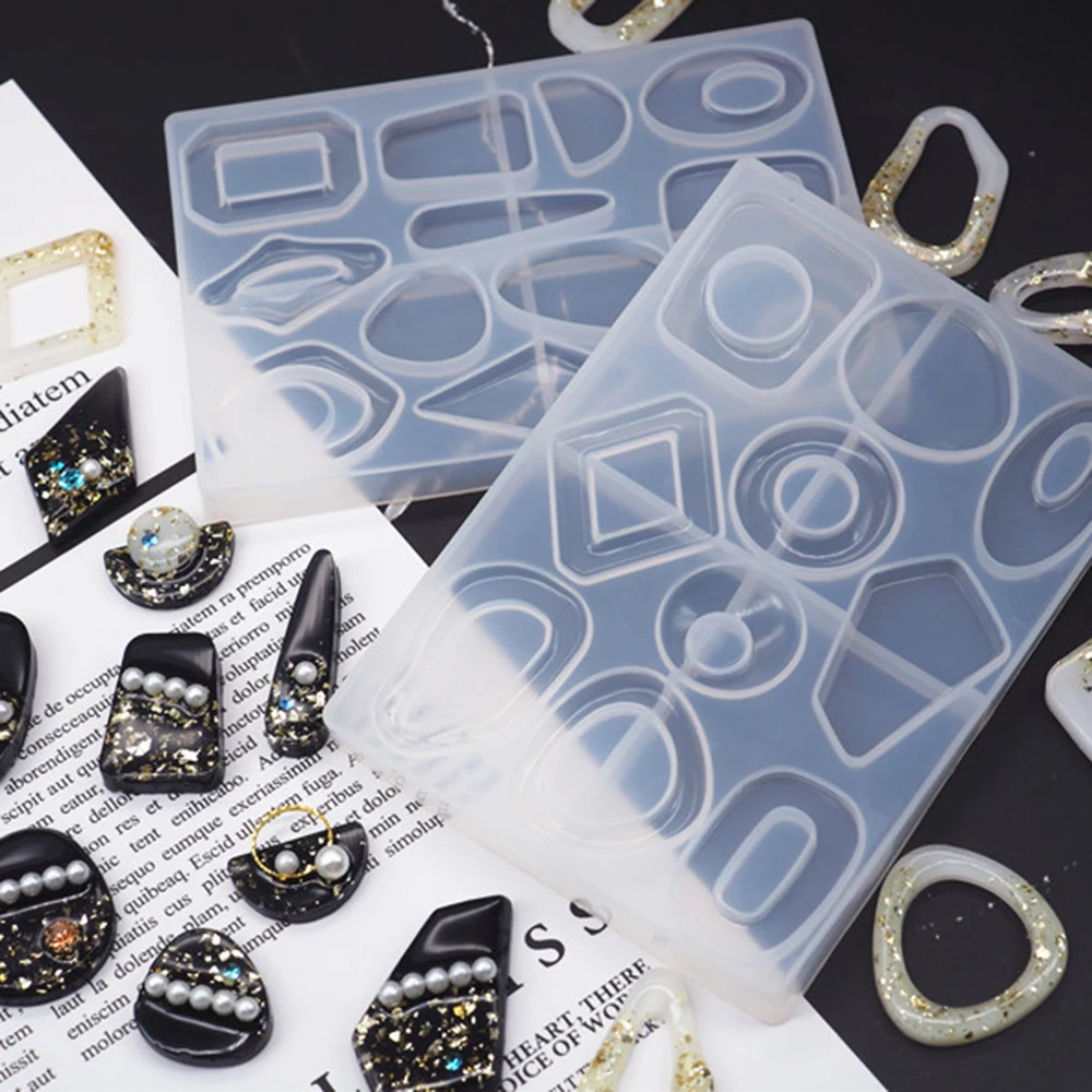Новинка DIY форма из кристалла и смолы геометрическая для сережек традиционная