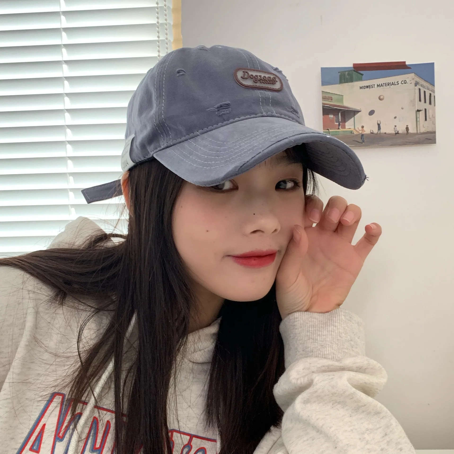 Соль и мило это ~ винтажная носимая мягкая бейсболка из чистого хлопка Женская