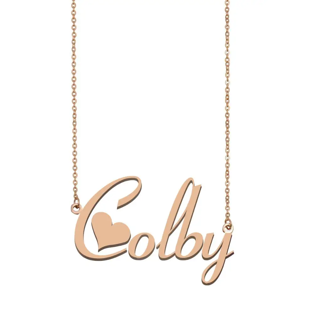 

Colby Name Necklace, Custom Name Necklace for Women Girls Best Friends Birthday Wedding Christmas Mother Days Gift