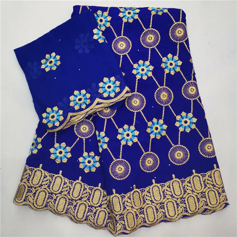 

African lace fabric high quality bazin riche getzner 2019 indian bridal fabric latest guinea brocade with stones 5+2yards HLC33