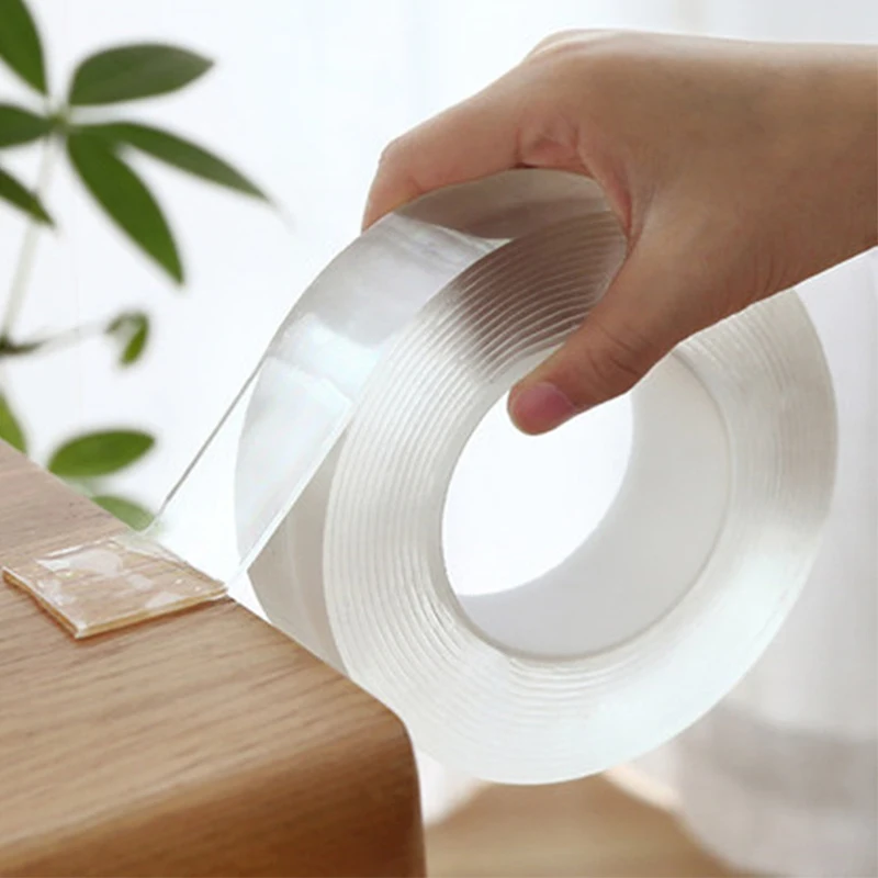 

1M/3M/5M Nano Magic Tape Transparent Double Sided Tape Reusable Waterproof Adhesive Tape Cleanable Home Adhesive magic Tape