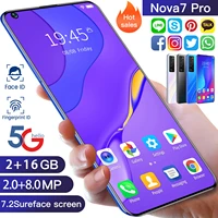 global version nova7 pro 7 2 inch screen smartphone 5000mah 2gb ram 16gb rom cellphone unlocked dual sim mobile phone celular