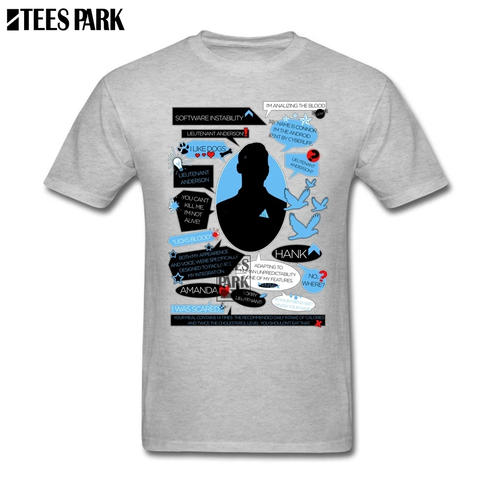 Swea футболки Коннор Цитата Detroit стать человека Забавные 3D Футболка Продвижение