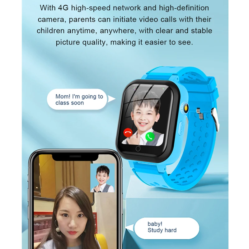4g kids gps tracker smartwatches remote monitor gps wifi location video call waterproof tracking baby sim smart phone clock t16 free global shipping