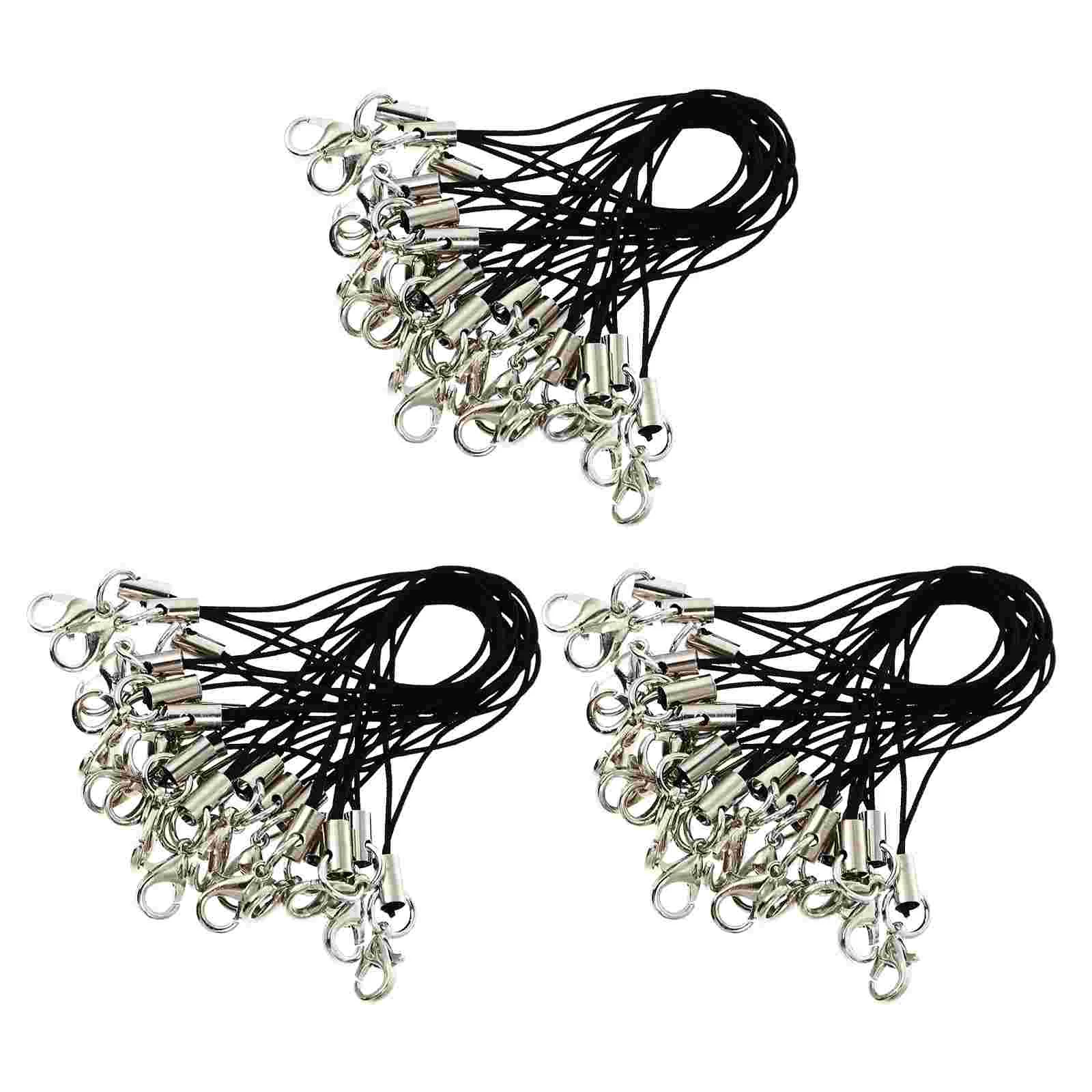 

100PCS Phone Lanyards Fashion Wristlet Straps Key Chain Wrist Straps DIY Ropes