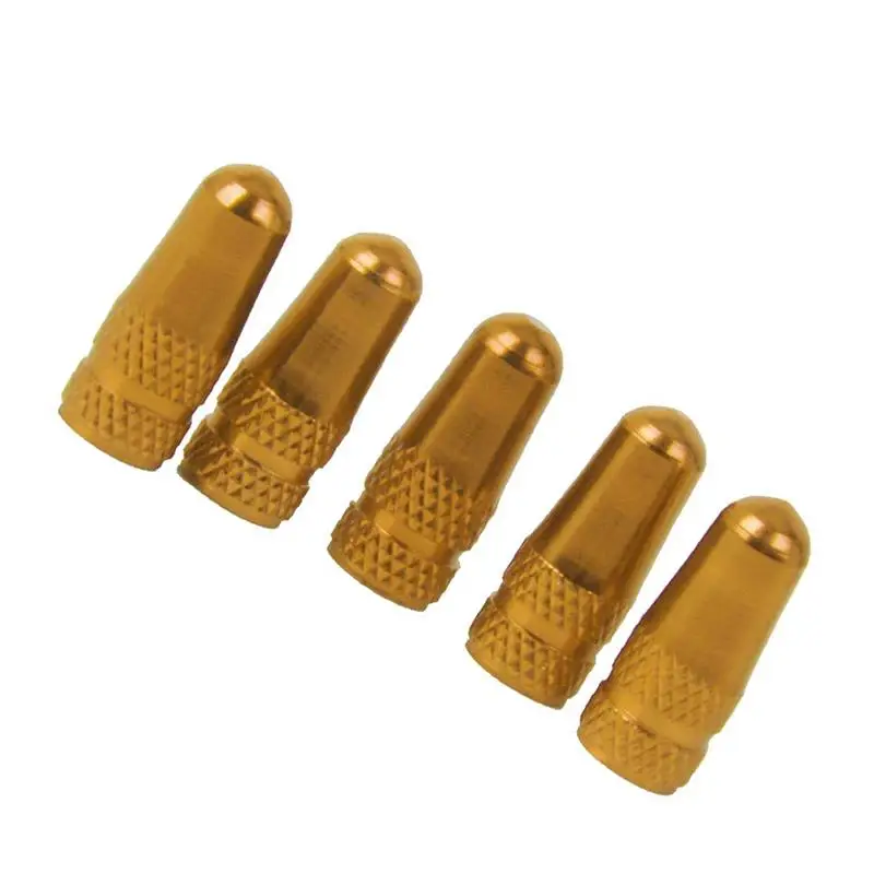 5 шт анодированный обработанный алюминиевый сплав велосипед шины клапан крышка s