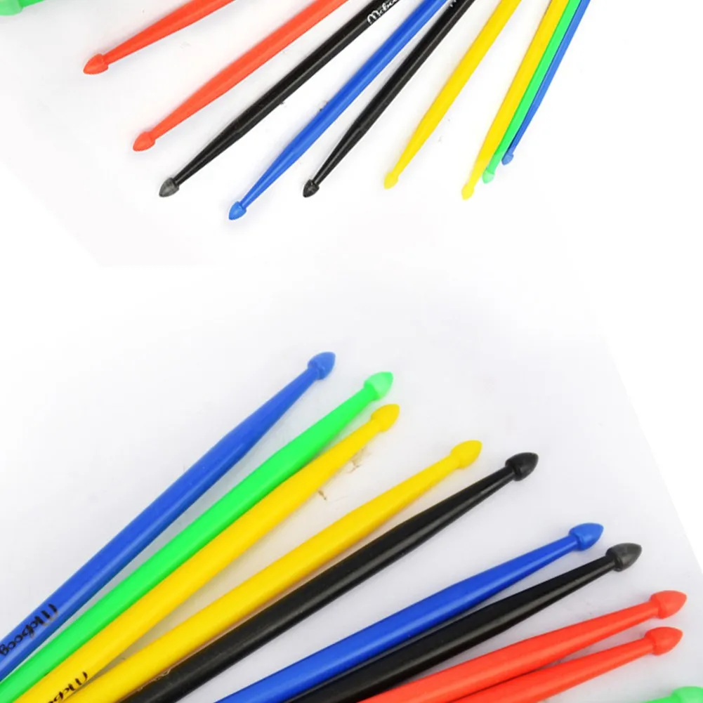

1Pair 5A Nylon Drum Sticks Plastic Professional Drumsticks Non Slip Handles Drums Accessories High Quality Nylon Drum Stick Set