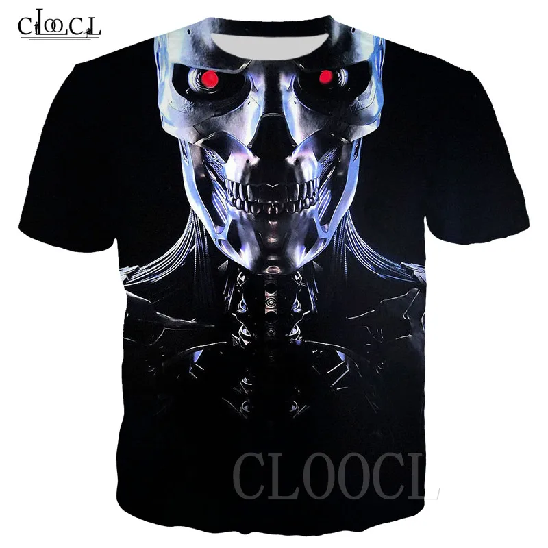 T Shirt 1 Новинка, Мужская/женская футболка, 3D принт, фильм Терминатор, темная Фаль, футболки, короткий рукав, Harajuku, футболка, хип-хоп, уличная одежда - Цвет: T Shirt 1