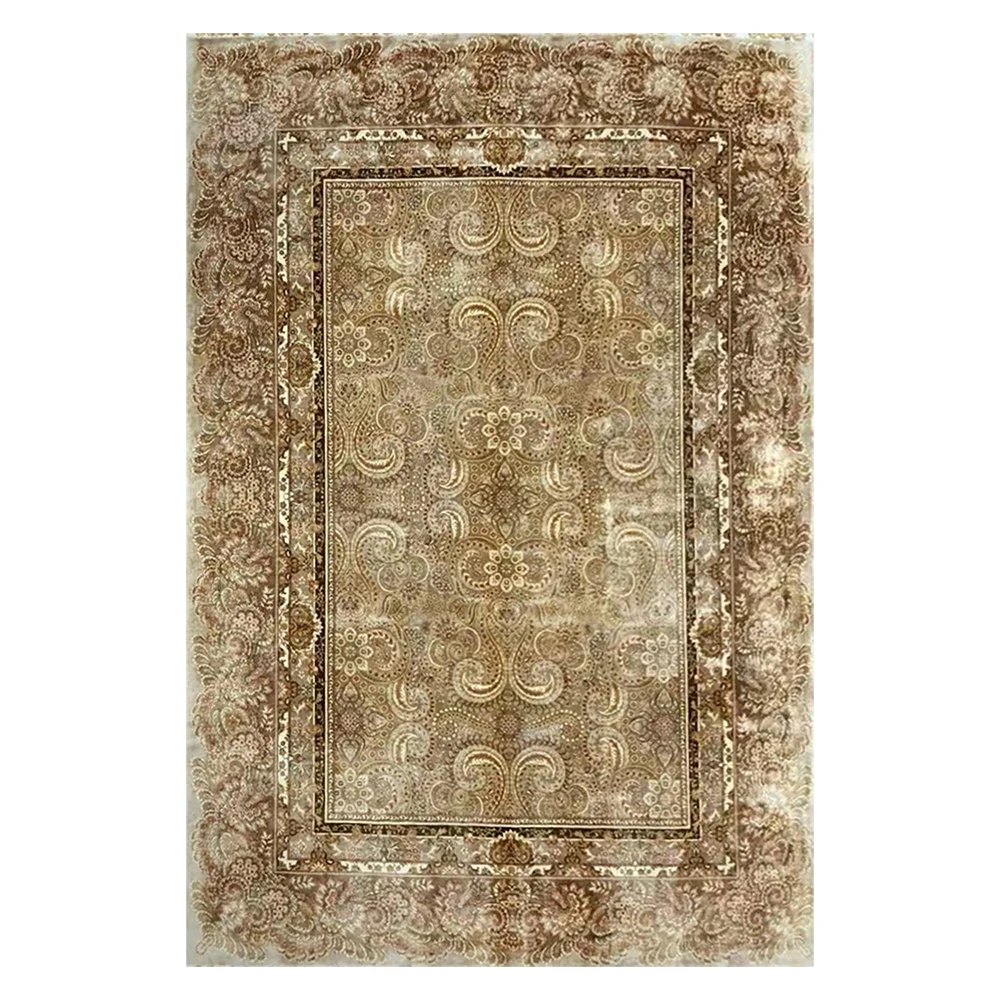 

5.5'x8' Floral Hand Knotted Area Carpet Hand Weave Silk Carpets For Home
