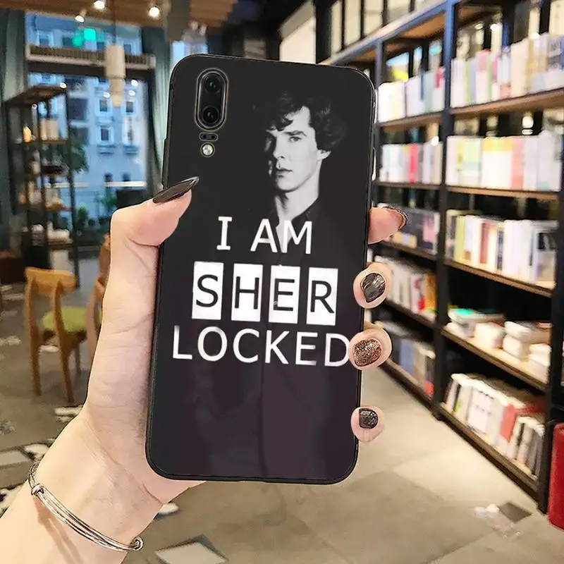 

Sherlock Holmes Sherlocked painting cover Phone Case For Huawei honor Mate P 10 20 30 40 Pro 10i 9 10 20 8 x Lite