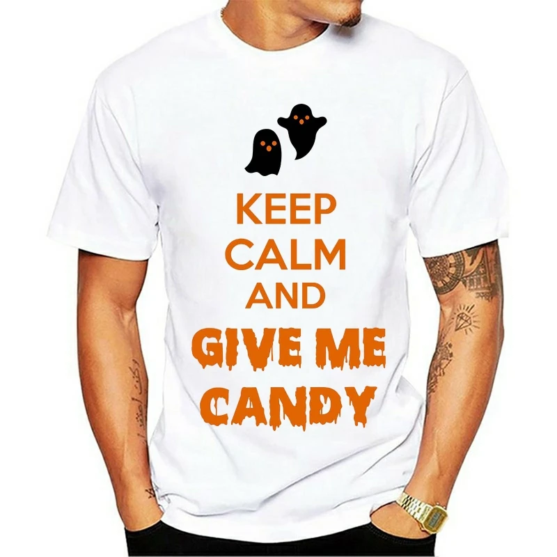 

Keep Calm And Give Me The Candy Funny Halloween Men's T-Shirt