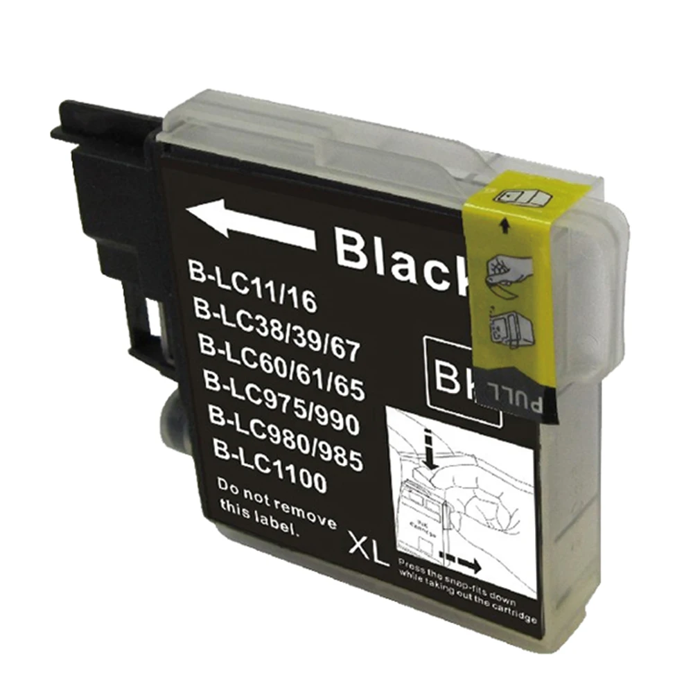 Чернильный картридж YC LC985 LC1100 LC985BK LC1100BK совместимый с Brother DCP-J140W DCP-145C DCP-165C DCP-195C MFC