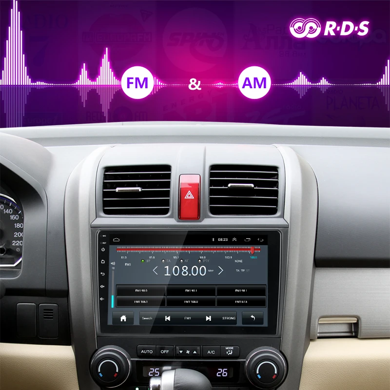 Jansite 4G Wifi RDS 9 &quotАвтомагнитола Android для Honda CR-V 2007-2011 HIFI 2G + 32G сенсорный экран