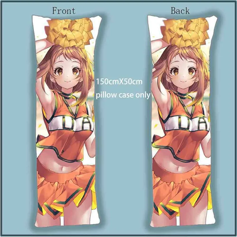 Dakimakura тела подушку Чехол Крышка мой герой Академии OCHACO URARAKA отаку аксессуары для