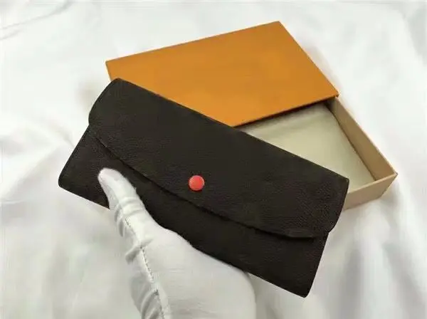 

2020 new fashion real leather wallet Multifunctional Wallet Emilie wallet with box free shipping