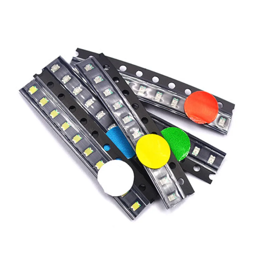 СВЕТОДИОД SMD 0402 0603 0805 1206 красный желтый синий зеленый белый свет диодные лампы для
