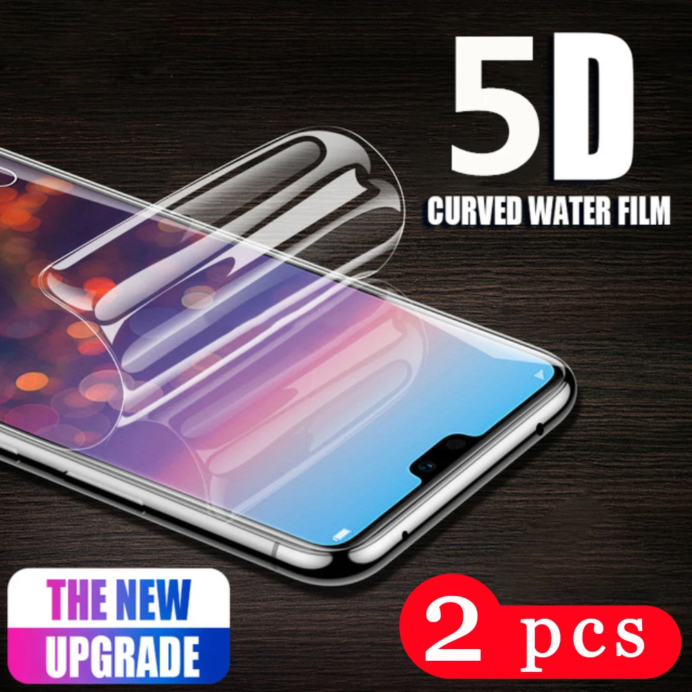 2 шт. 5D для huawei p smart plus 2018 2019 Гидрогелевая пленка Z Защитная экрана смартфона не