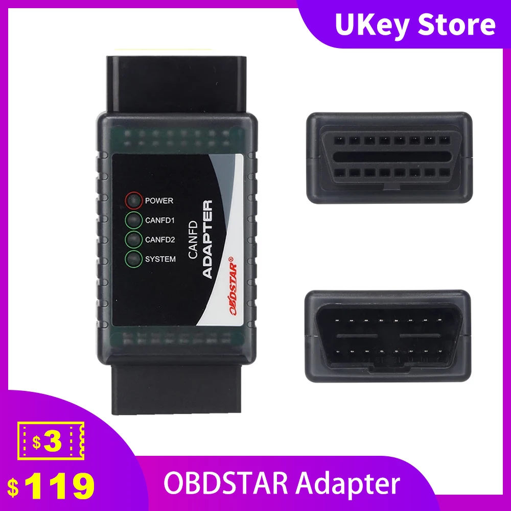 

OBDSTAR CAN FD Adapter Work with X300 DP Plus and Pro4 for Diagnosing ECU Systems For Buick For Chevrolet For Cadillac Diagnose