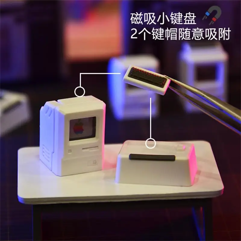 Custom Macintosh Keycaps Light Transmission For Mechanical Backlit Keyboard Esc Artisan Keycap GK61 GK64 SK87 GH60 PC Gamer | Компьютеры и