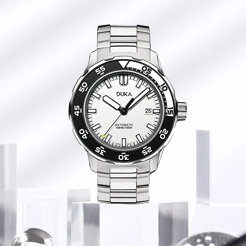 

DUKA New Ceramic Bezel Mechanical Self-Winding Watch Sports Matching Men Accessories Stainless Steel Relogio Masculino Sapphire