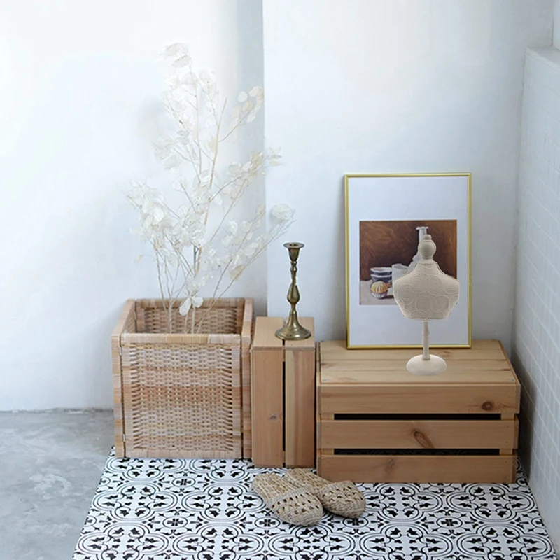 

2 Pcs Jewelry Display Stand for Earrings Ring Necklace Bracelet Home Decor, A & B