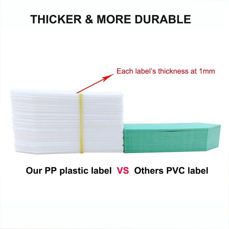 500 шт. толстые ярлыки для растений и травы этикетка Пластик овощей фруктов на