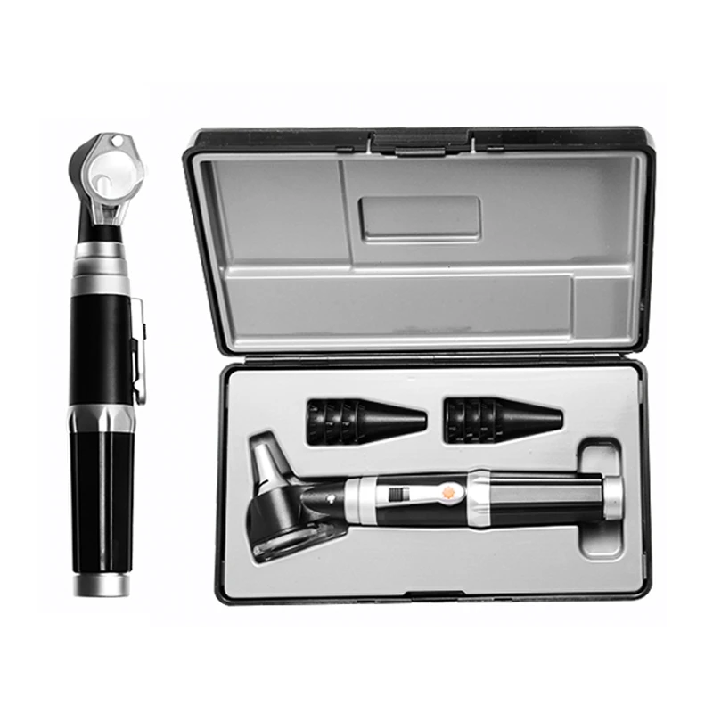 Blessfun Профессиональный ENT Kit светодиодный/волоконно оптический Otoscope медицинский