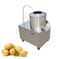 1500w commercial potato peeling machine electric potato peeler with caster wheels stainless steel peeler potato taro 220v110v