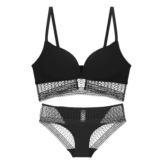 

2021 new Spring and summer new bra set comfortable sexy women's bra smooth no steel ring thin underwear bra set