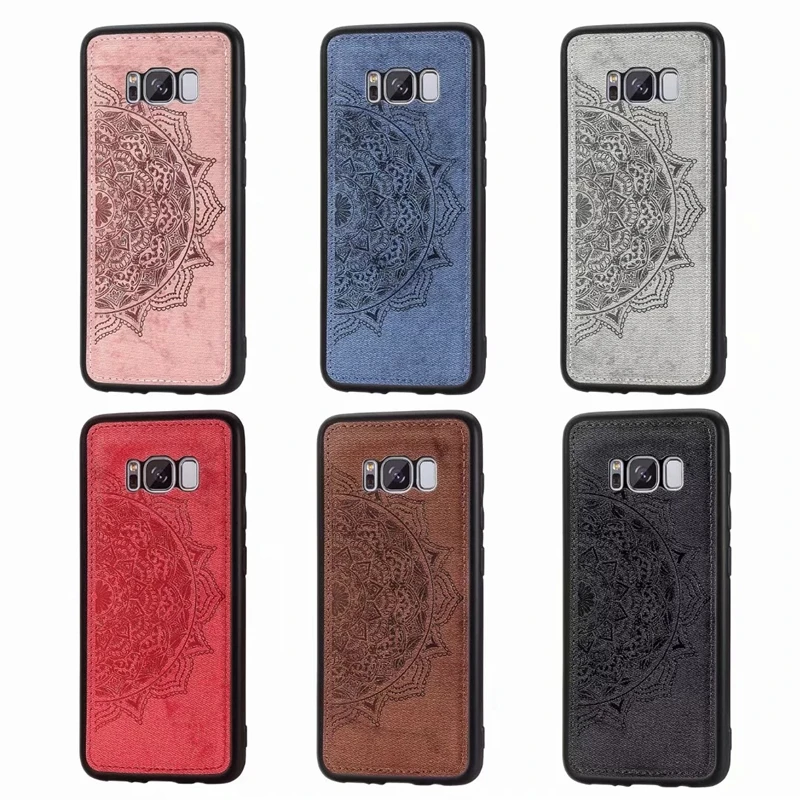 Мандала Цветок Ткань + PC Shell ткань ТПУ автомобиль магнитной адсорбции сотового