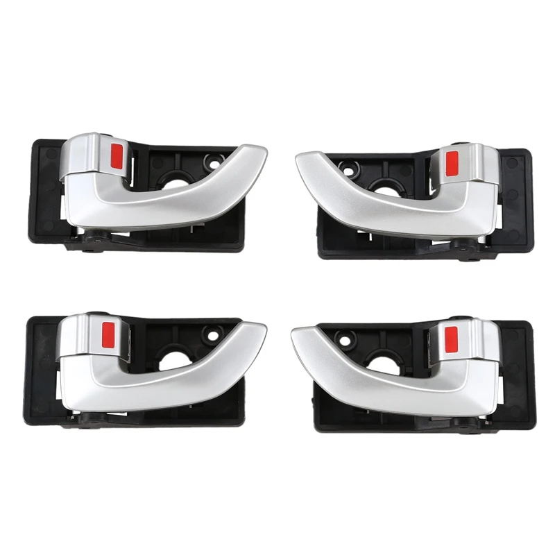 

4Pcs Car Interior Inside Door Handle Left Right Replacement Set for Hyundai Tucson 2005 - 2009 82620-2Z02