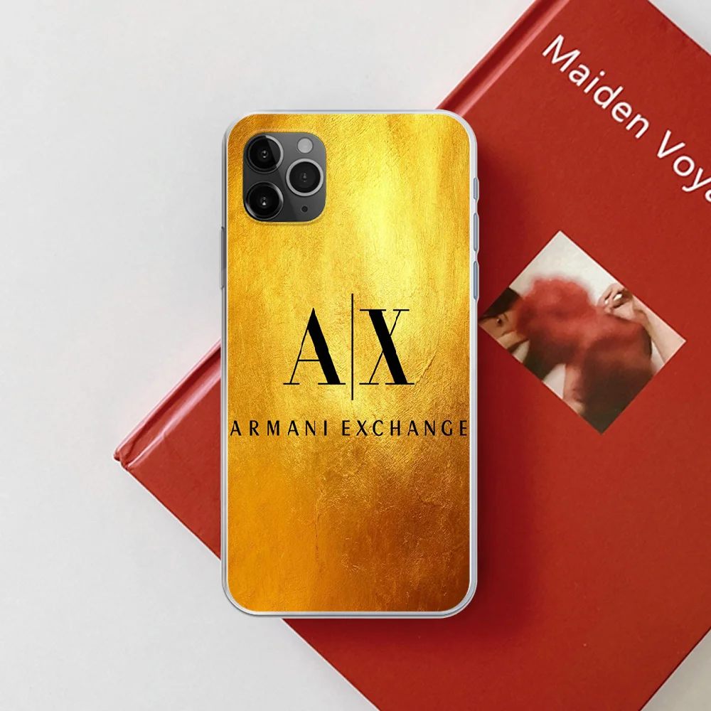 

Giorgioe Italy Luxury Brand EA7 Phone Case Cover For IPhone 5 5S 6 6S PLUS 7 8 12 Mini X XR XS 11 PRO SE 2020 MAX transparent
