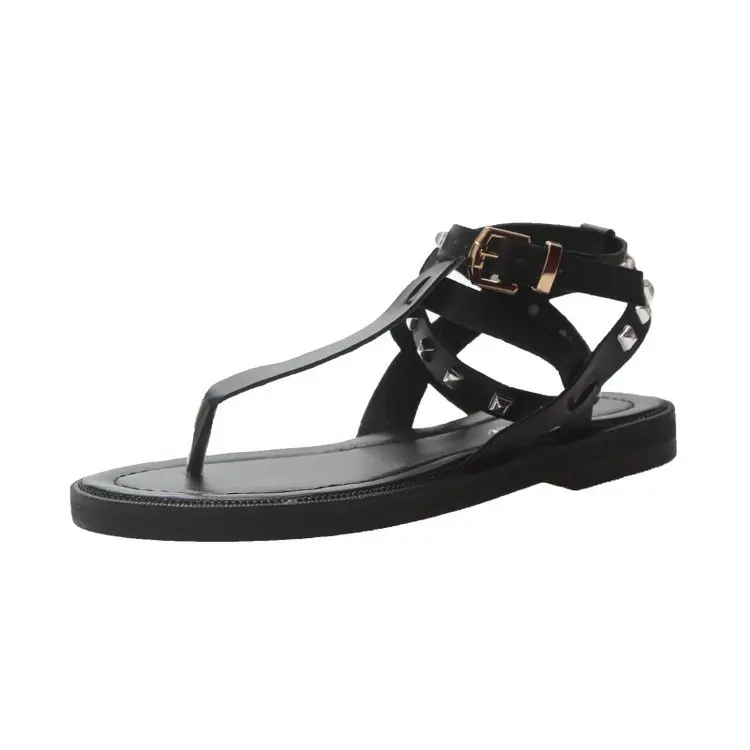 

Fashion Womens Shoes 2021 Large Size Female Sandal Flip Flops Platform Luxury Big Summer Comfort Girls Flat Beige Leather New Lo