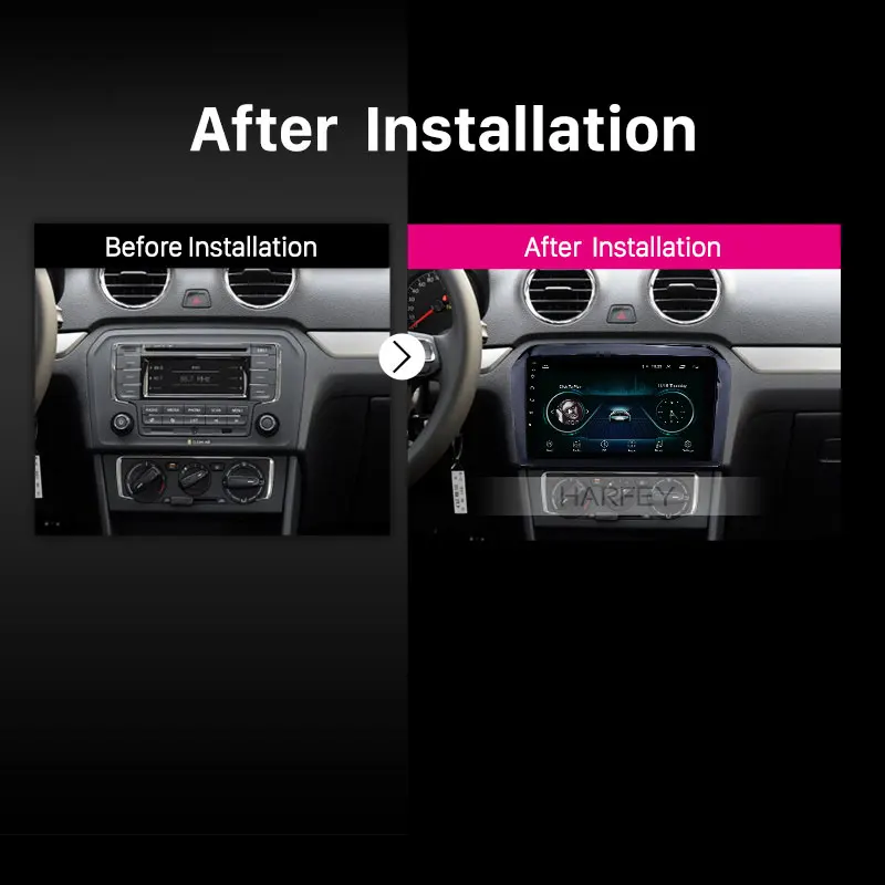 Harfey 9 дюймов для 2013 2014-2017 VW Volkswagen Jetta Android 8 1 головное устройство Автомобильное GPS