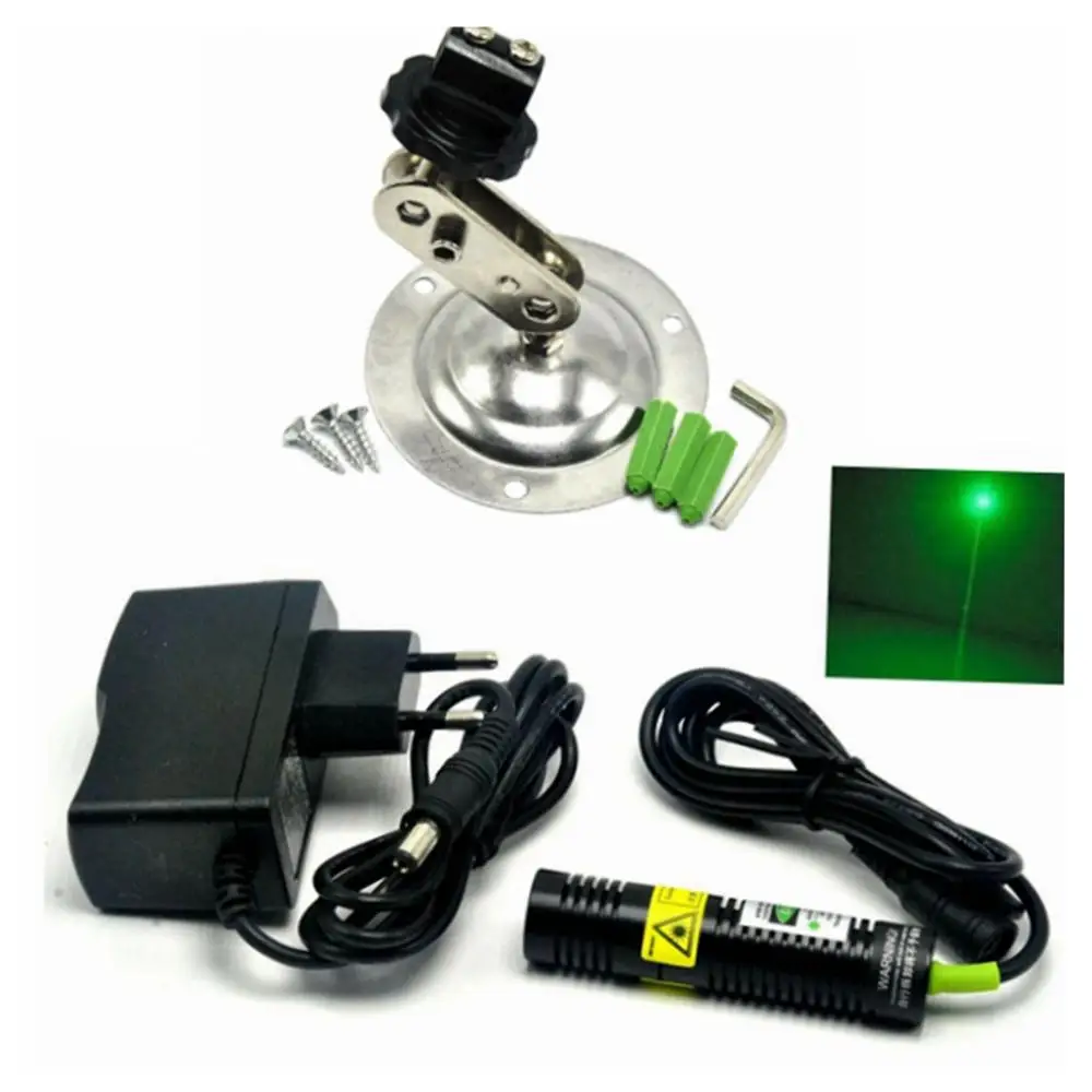 Модуль-локатор точки зеленого лазера 532нм 30 мВт для режущего станка + адаптер + крепление от AliExpress RU&CIS NEW